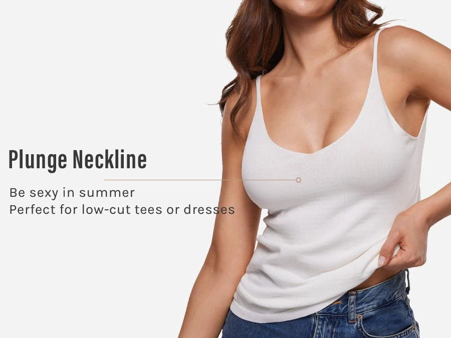 PLERIVA Unlined Wireless Plunge Bralette: A Plunge Neckline for Summer