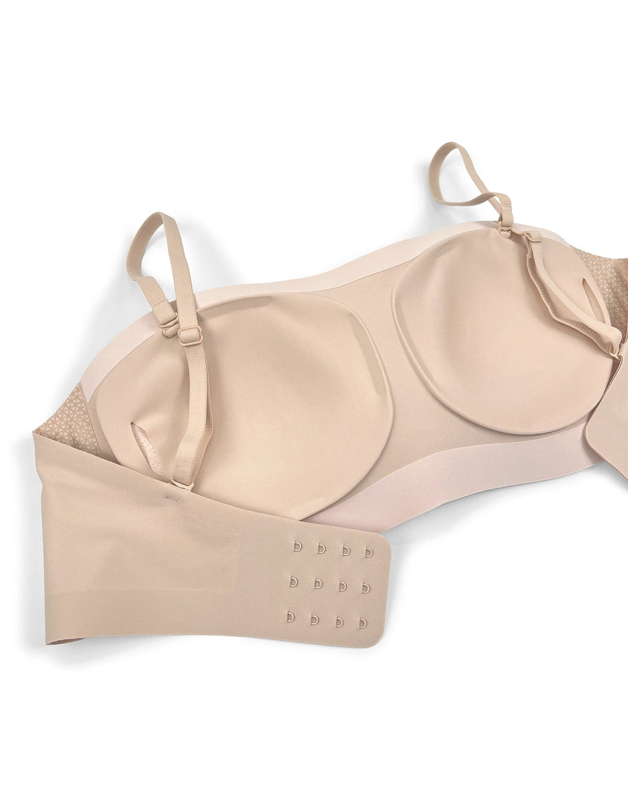 PLERIVA Anti-Slip Strapless Wireless Lift Bra: Molded Cups That Keep Shape