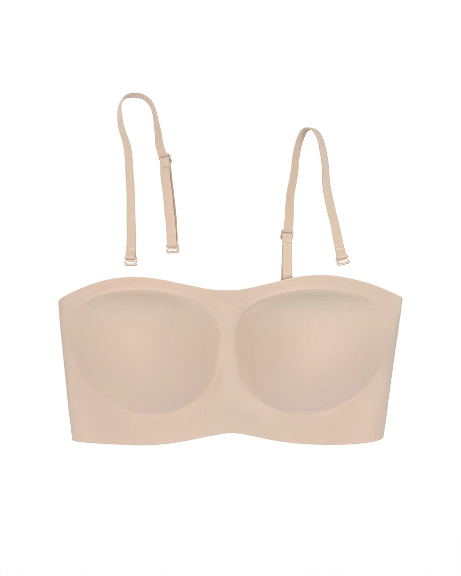 PLERIVA Anti-Slip Strapless Wireless Lift Bra: Removable Multi-Way Straps