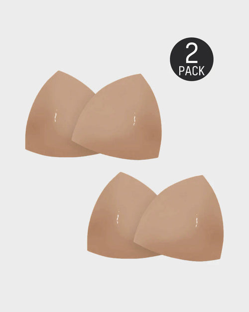 PLERIVA Double Adhesive Lift Inserts, Two Pairs in Beige, two pairs laid flat