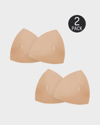 PLERIVA Double Adhesive Lift Inserts, Two Pairs in Light beige, two pairs laid flat