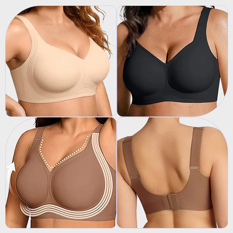PLERIVA Seamless Wireless Full Coverage Lift Bra: Everyday Comfort, Many Colors
