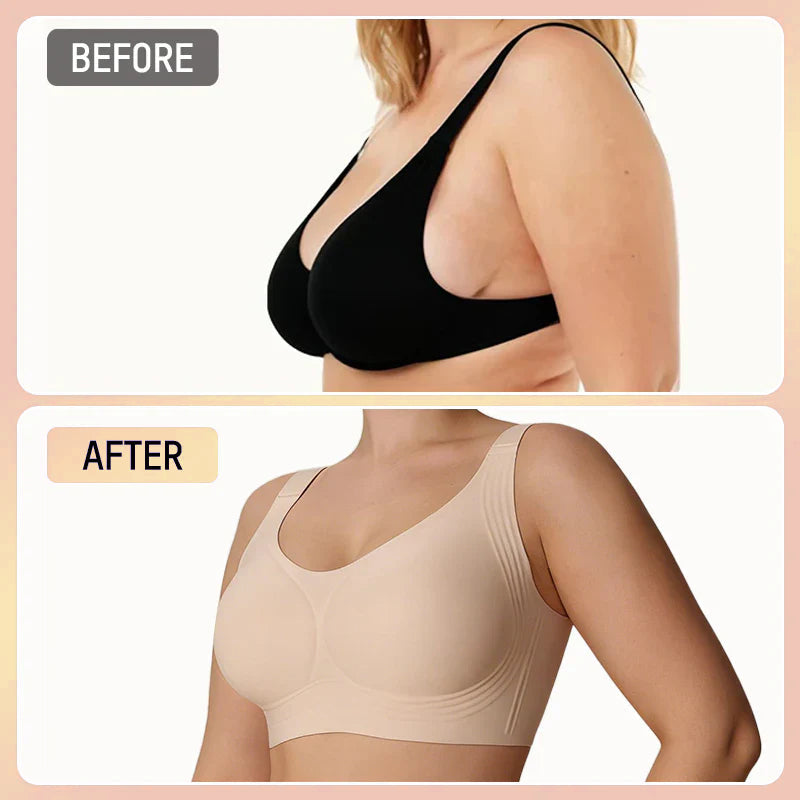 PLERIVA Seamless Wireless Full Coverage Lift Bra: Instant, Visible Lift