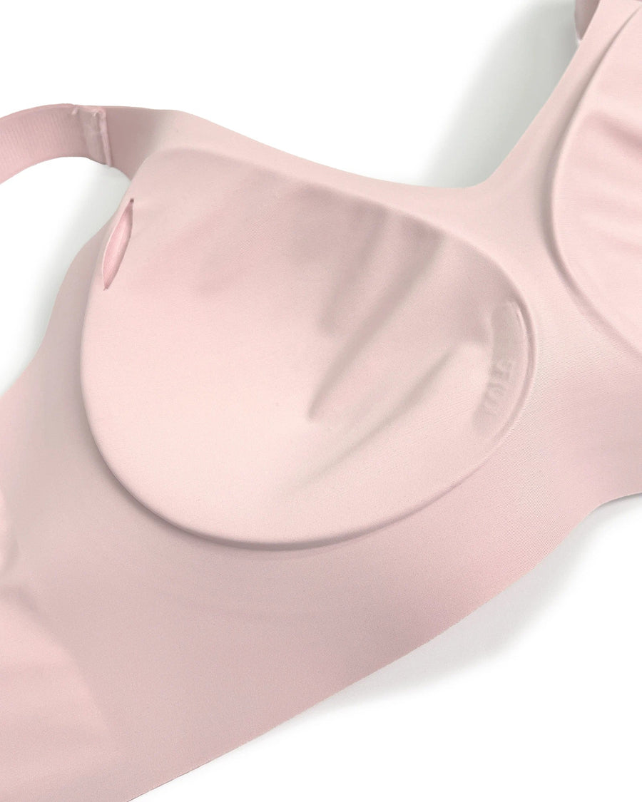 PLERIVA Seamless Wireless Full Coverage Lift Bra: Smooth Molded Cups