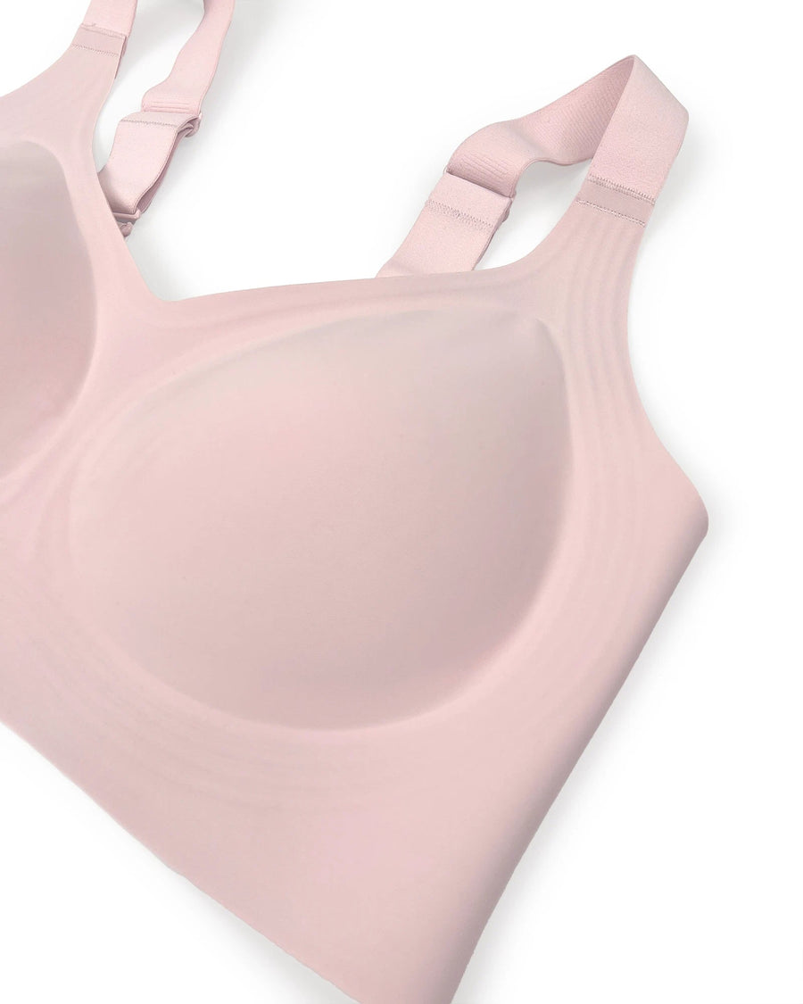 PLERIVA Seamless Wireless Full Coverage Lift Bra: Soft Jelly Strip Support
