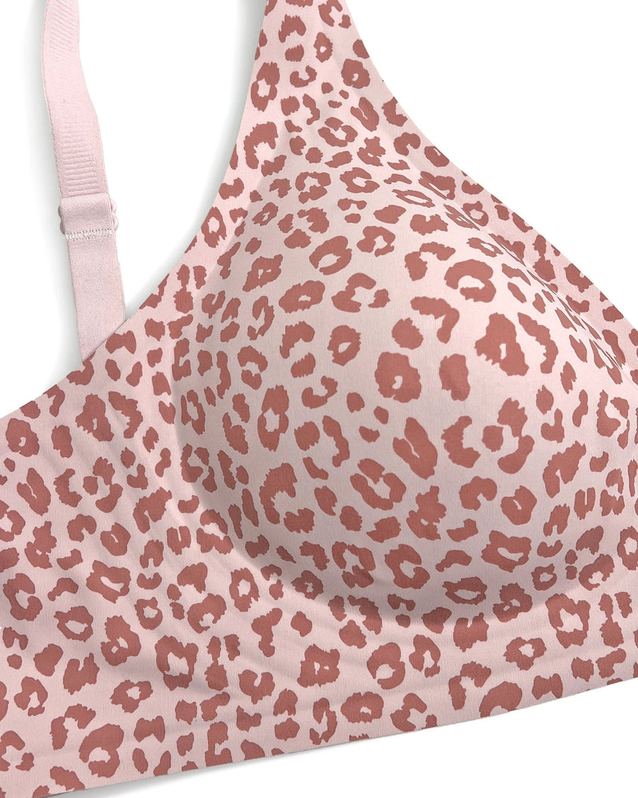 PLERIVA Seamless Wireless Plunge Lift Bra: Built-In Jelly Support