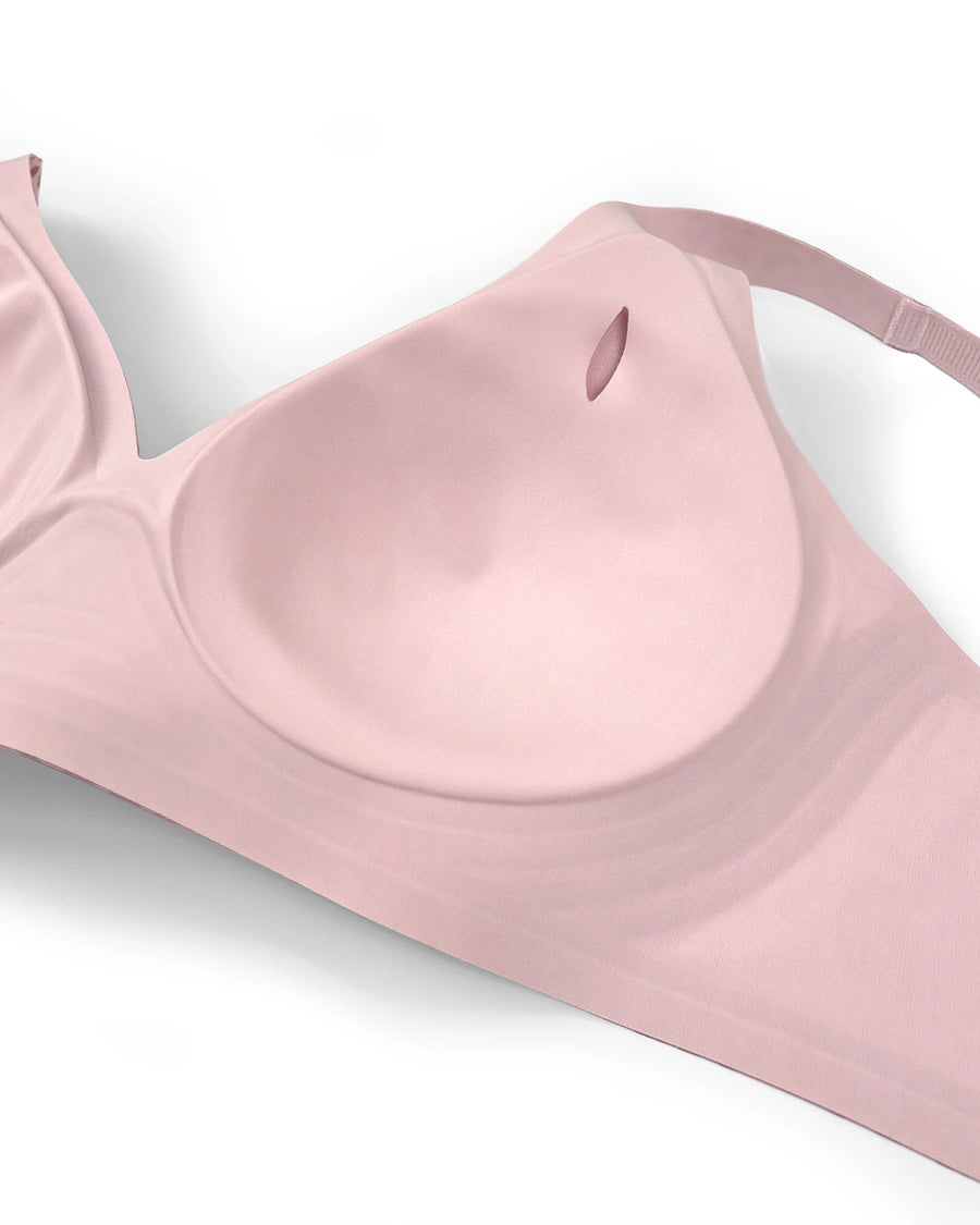 PLERIVA Seamless Wireless Plunge Lift Bra: Stable Molded Cups