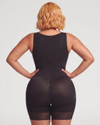 PLERIVA U-Neck Full Body Sculpting Faja in Black, back view