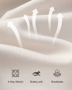 PLERIVA Wireless Posture Bra with Front Closure, close-up of the soft four-way stretch fabric