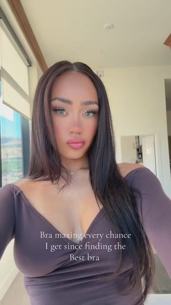 padded strapless bra with front closure fit video