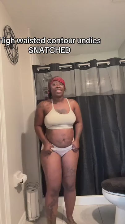 high waist tummy control shaping briefs fit video