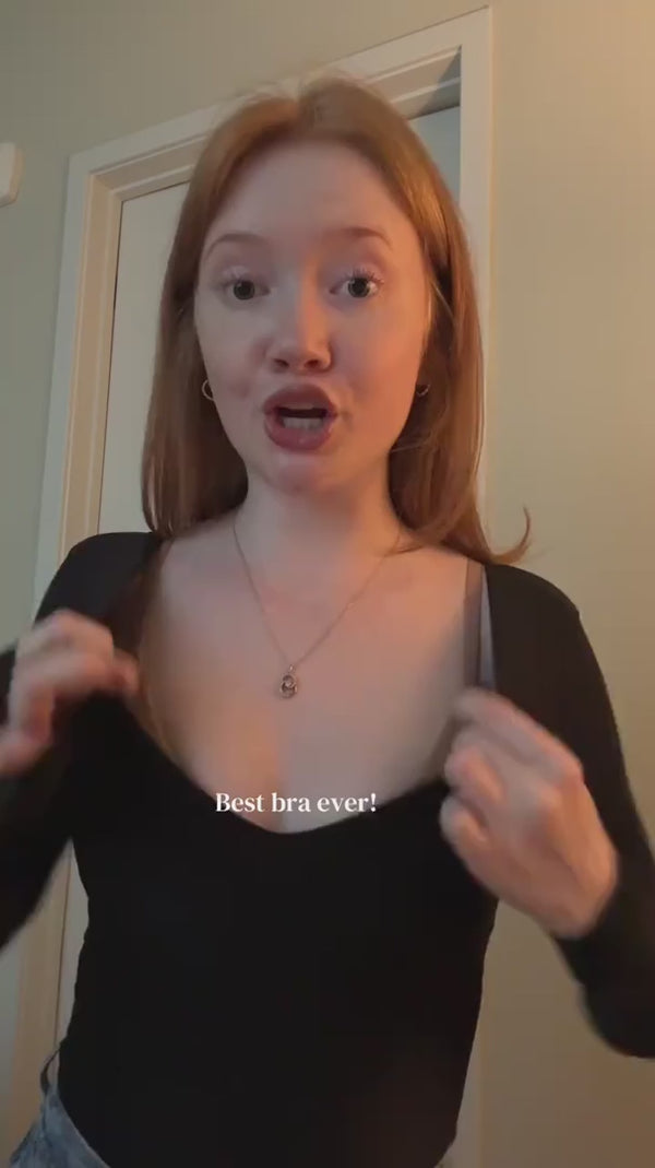unlined wireless plunge bralette fit video
