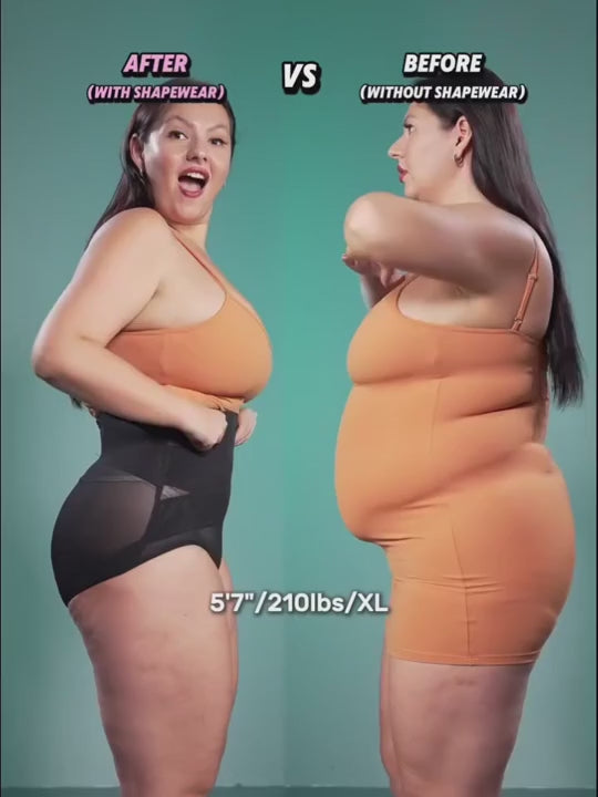 High Waist Tummy Control Shaping Briefs fit video