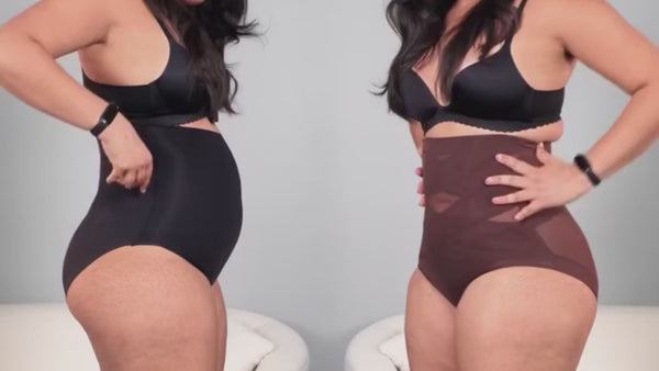high waist tummy control shaping briefs fit video