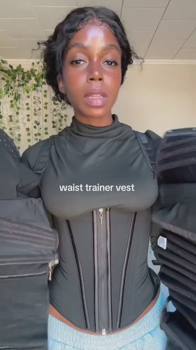 double waistband corset shaping vest fit video